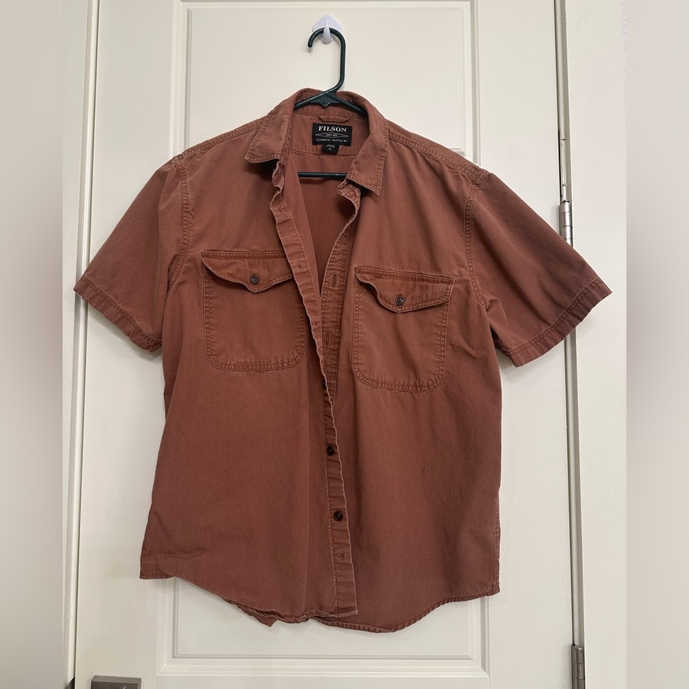 Filson Men's Brown Short Sleeve Shirt